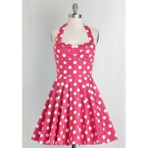 Traveling Cupcake Dress in pink (ModCloth)